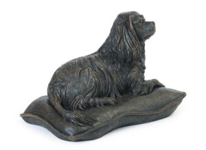 Dog Compact Cast Urn Cavalier King Charles Spaniel Casket