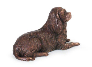 Dog Compact Cast Urn Cavalier King Charles Spaniel Keepsake