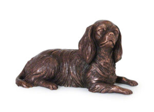 Dog Compact Cast Urn Cavalier King Charles Spaniel Keepsake